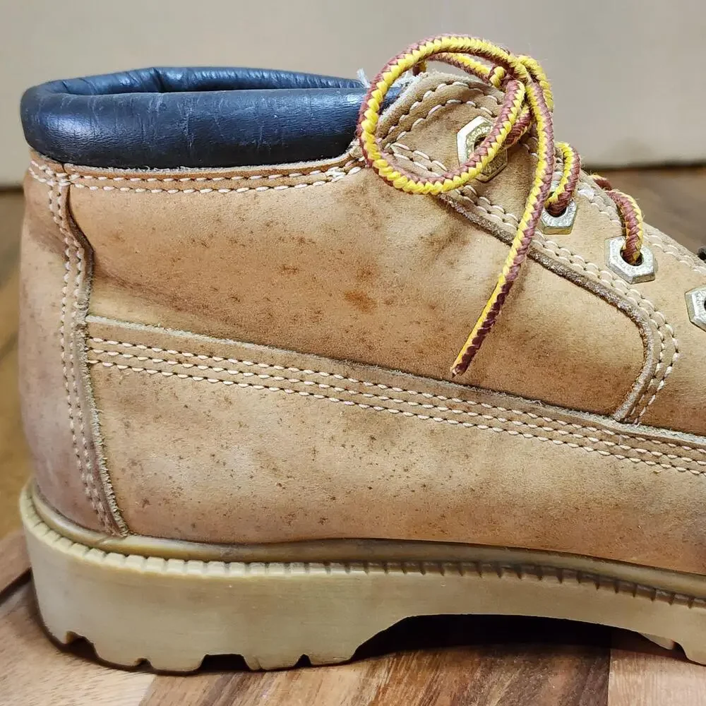 Timberland Boots Mens Size 7.5 Brown Leather 10348 Waterproof Ankle Work USA